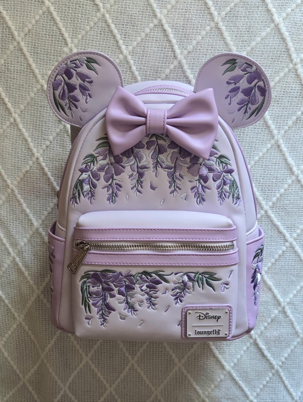 Loungefly Disney Minnie Mouse Wisteria Ears Mini Backpack